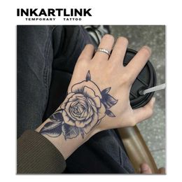 FLL6 Tattoo Transfer Flower temporary tattoo sticker waterproof magic tattoo lasts to 15 days fake tattoo semi permanent tattoo 240427