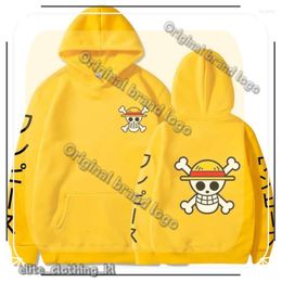 Men's Hoodies & Sweatshirts Men's Anime One Piece Luffy Fleece Hoodie Women Spring and Autumn Manga Boy Girl Clothesmen's Rowe 115