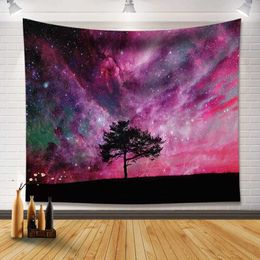 Tapestries Moon Starry Sky Tapestry European and American Home Decoration Background Fabric Poster Cloth Dormitory Art Ins Hanging Decor