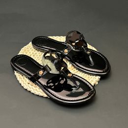 Designer Sandal Slippers Sport miller Metallic Snake Leather Designer Slides Womens White Black Patent Yellow Pink Silver Flip Flops Ladies Sandals e18