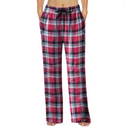 Women's Pants Plaid Cotton Sweatpants Women Spring And Autumn Sleepwear Fashion Casual Outdoor Pyjamas Home Yoga Winter