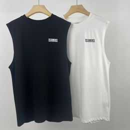Vest Printing T-Shirt Men Women Best Quality Sleeveless Tee Tops T Shirt