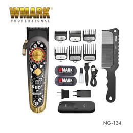 Hair Trimmer 2024 WMARKNG-134 Mens Hairpin Cordless Sensor Charging Base Q240427