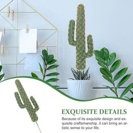 Decorative Flowers Cactus Model Modeling Statue Small Artificial Prickly Landscaping Decor Pearl Cotton Garden