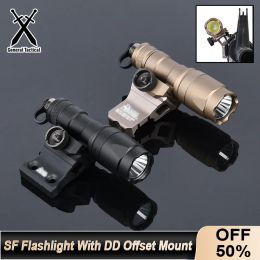 Lights Tactical Airsoft Surefir M300 M300A M600 M600C Flahslight With DD Offset Mount Fit 20mm Rail MLOK KEYMOD Hunting Weapon Light