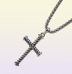 Necklaces Dy Cross Necklace Designer Men Women Jewellery Thread Pendant Style Mens45939105564853
