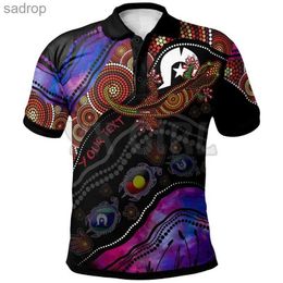 Men's T-Shirts 2024 Indigenous and Torres Strait mens summer shirt 3D printed short sleeved T-shirt top CamissaXW