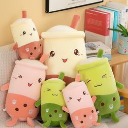 New Cute Leg Milk Tea Cup Pillow for Girls Sleeping on Bed Super Soft Plush Toy Cute Doll Birthday Gift