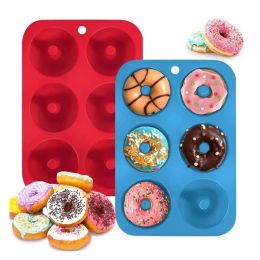Moulds 1/2pcs Silicone Muffins Donut Mould 6 Holes Baking Mould NonStick Baking Pastry Chocolate Cake Dessert DIY Bakeware