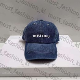 Baseball Caps Designer Hat Letter Mui Mui Sunglasses Baseball Cap Top Washing Denim Hat For Man Woman Harajuku Mui Mui Hat Fashion Cap Bucket Hat 508