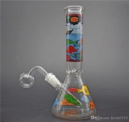 Top quality glass Beaker Bong Simple dab rig Bongs with Ice Catcher Thick Beaker Base hookah Water Pipes with 14mm glass oil burne4209838