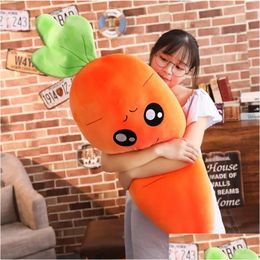 Plush Pillows Cushions P 45110Cm Cartoon Plant Carrot Toy Cute Simation Vegetable Pillow Dolls Stuffed Soft Toys For Children Gift Dro Dherf