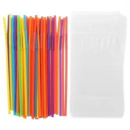 Take Out Containers 100 Sets Drinking Bags Straws With Straw Pouch Disposable Juice Bag Party Beverage