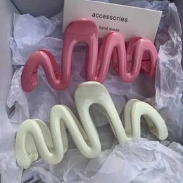 Hair Clips Barrettes Colored Jelly Wave Claw Womens Fashion Sweet Simple Irregular Clip Accessories ponytail braid head