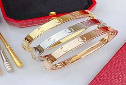 High end screwdriver cuff bangle bracelet fashion designer men039s and women039s cuffs silver bracelet 18K gold gift 316L st2885515