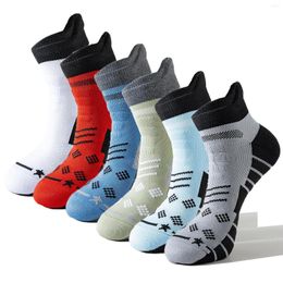 Sports Socks Men Running Performance Ankle Athletic Wicking Cushioned For Walking-Arch Compression Support