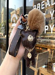 LL2021 Fashion brand Dog Keychain classic chic Keyring Women men luxury Car pendant unisex designer Key Chain Trinket Jewelry2733456