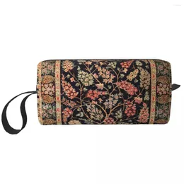 Storage Bags Persian Tree Of Life Rug Makeup Bag For Women Travel Cosmetic Organiser Kawaii Antique Bohemian Toiletry