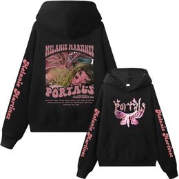 Spaccate felpe con cappuccio da uomo Melanie Martinez Portali stampati Felpa con cappuccio hip hop hip hop harajuku pullover unisex abbigliamento sportivo 240425