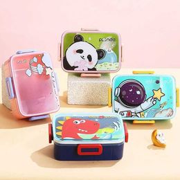 Bento Boxes Cute lunch box for children girls boys and company bento school childrens slide food snack new 2024 Q240427