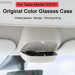 Sunglasses Tesla Model Y 3 3+Original Design Sunglasses Sun Visor Clip Storage Modification Accessories 2021-2024XW