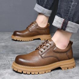 Dress Shoes Casual Leather Men's Business Moccasins Wedding British Style Suit Men