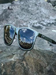 CAPONI Men039s Sunglasses Polarised Pochromic Driving Protect UV Ray Sun Glasses For Men Brand 2021 Eyewear Black Shades CP82933683