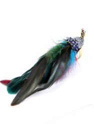 Natural feathers peacock ring Vintage personality Natural style Jewellery Fashion exquisite Cute Temperament Accessories Girls Gift 5990653