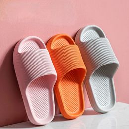 Thick Platform Bathroom Home Slipper Fashion Soft Sole EVA Indoor Slides Woman Sandals 2024 Summer Nonslip Flip Flops 240417