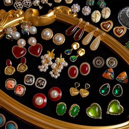 925 Gümüş İğne Küpeleri Ağır hizmet Abluged Küpe Ortaçağ Tarzı Jewelryversatil Mizaç ve Lüks Duygusu Hediye Olarak Verilebilir