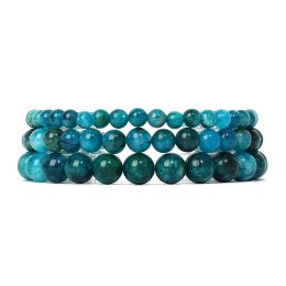 Strands Original Apatite Beads Bracelets for Women Quartz Natural Stone Stretch Bracelet Men Chakra Yoga Healing Reiki Jewellery Wholesale