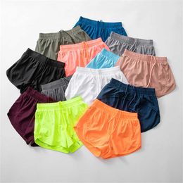 Womens Yoga Pants Shorts Fitness High Waist Slim Quick Dry Breathable Elasticity Nylon Material lemon sports shorts LILI Outfit