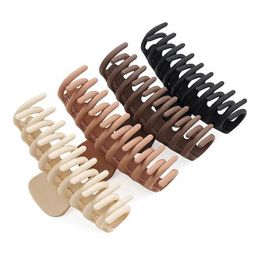 Hair Clips Barrettes 3/4 pieces of hair clips 4-inch lipless crab suitable for womens thin accessories bucket shaped girl gift