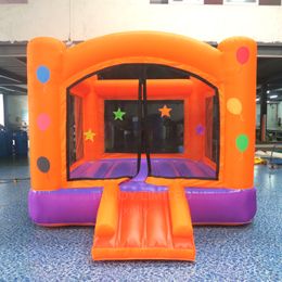 4.5x4.5m (15x15ft) full PVC Free Door Delivery Outdoor Activities multi-color inflatable bounce house pastel wedding bouncer bouncy castle