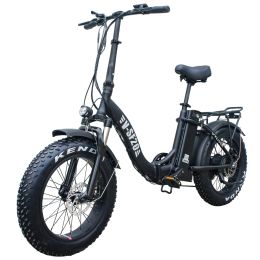 Bicycle Ebike The Electric Bike 20 inch Aluminium Alloy Foldable Fat Tyre 4.0'' Ebike 48V 13Ah Lithium Battery Bicyle LED Display 750W