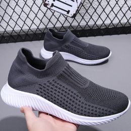Casual Shoes Sneakers For Men 2024 Leisure Mesh Breathable Soft Sole Fashionable Hiking Comfortable Original Men's Vulcanised