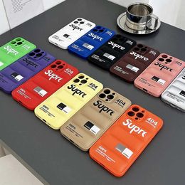 Cell Phone Cases Luxury Letter Label Down Jackets Phone Case For Iphone 15Promax 15Pro 15 14Pro 14 7 8 Plus 13Pro 13 12 11 Pro XR X XS Max Cover J240426