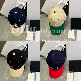 Designer Embroidered Hat Color Contrast Patchwork Baseball Cap Casual Sports Canvas Hat Summer Outdoor Travel Sun Hat