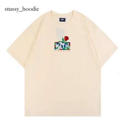 T-shirt Designer Kith Shirt Men Tops Women Casual Short Sleeves Kith Shirt Vintage Fashion Clothes Tees Outwear Tee Top Kith Oversize Man Shorts 4437