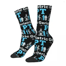 Men's Socks Geriatric PT Physical Therapist Therapy Harajuku High Quality Stockings All Season Long Accessories For Unisex Gifts