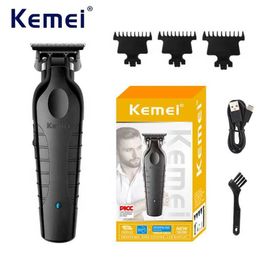 Hair Trimmer Kemei Scissor Professional Scissor Electric Scissor Rechargeable 0mm Mens Scissor KM-2299 Q240427