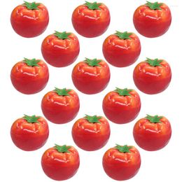 Decorative Flowers 15 Pcs Artificial Tomato Realistic Vegetables Fake Model Po Prop Decoration Food Foam Faux