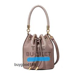 Luxury designer MioZij bucket bag New Water Bucket Bag Womens Genuine Leather Round Fashion One Shoulder Crossbody Handbag