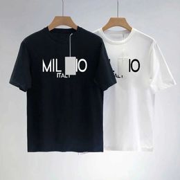 Men's T-Shirts 2024Summer womens T-shirt cotton t-shirtcasual Harajuku Womens O-collar T-shirt brand fashion short-slved T-shirtshirt y2kCH T240429