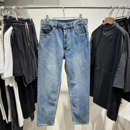 Men's Jeans High Street Pra Vintage Washed Casual Versatile Trousers Sweatpants Streetwear Pants Techwear Clothing Clothes