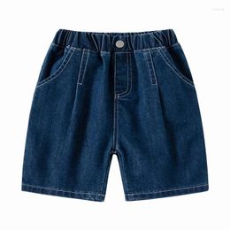 Shorts Fashon Boys Denim Toddler Kids Knee Length Jeans Cotton Elastic Waist Children's Clothes