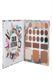 Eyeshadow Makeup Set Palette Rich Colors Eye Shadow Eyebrow Powder and Face Highlighter Powder 24 Color In It6104789