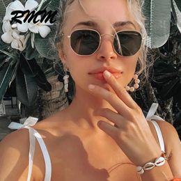 RMM Metal Classic Vintage Women Sunglasses Luxury Brand Design Glasses Female Driving Eyewear Irregular polygon glasses 240424