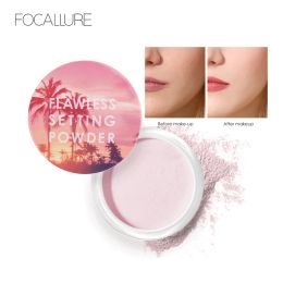 Powder FOCALLURE Matte Loose Powder 4 Colors Invisible Pores Face Setting Powder Smooth Waterproof Oilcontrol Makeup Powder Cosmetics