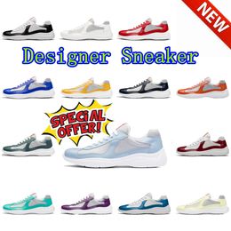 Fashion Designer Running shoes Casual Shoes Mens Luxury Leather Trainers Platform Shoes Mesh Nylon Fabric Sneakers